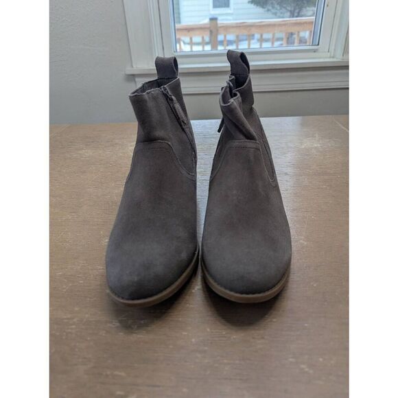 Vionic Joy Vera Ankle Boots women's size 8.5 taupe slouchy zipper booties suede - Picture 2 of 9